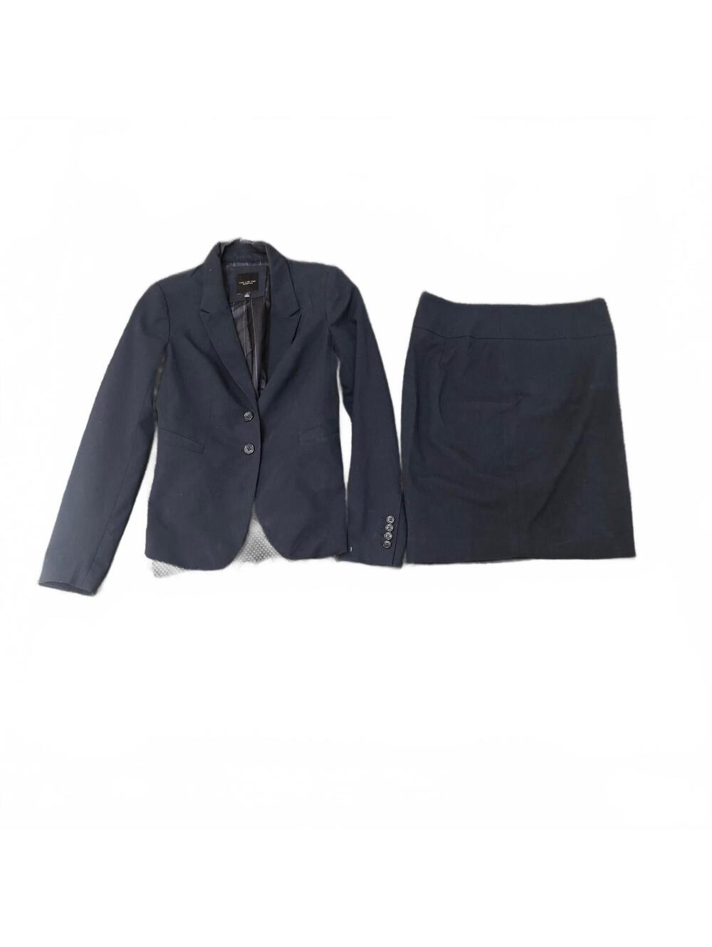 The Limited Collection Women's Navy Blue Two-Piece Skirt Suit Size 2